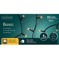 Lumineo LED Lichterkette Basic 600 cm 80 Lichter klassisch warm