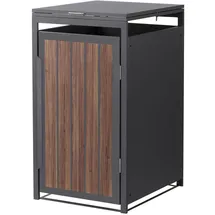 ML-Design Mülltonnenbox 68 x 80 x 120 cm dunkelbraun
