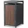 ML-Design Mülltonnenbox 68 x 80 x 120 cm dunkelbraun