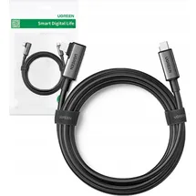 UGREEN Right Angle USB-C to USB-C Link Cable 5m Black