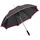 MacMa Eleganter Automatik-Regenschirm / mit Softgriff / Farbe: schwarz-pink - Mittel