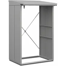 hörmann stauraumsysteme Kaminholzregal Berry 123 x 103 cm Weißaluminium
