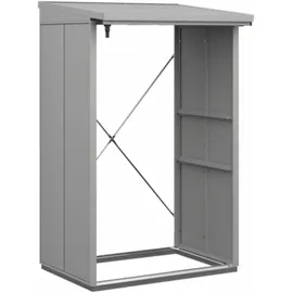 hörmann stauraumsysteme Kaminholzregal Berry 123 x 103 cm Weißaluminium