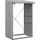 hörmann stauraumsysteme Kaminholzregal Berry 123 x 103 cm Weißaluminium