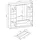 masseno Drehtürenschrank CATERINA 206 x 200 x 51 cm Gelb