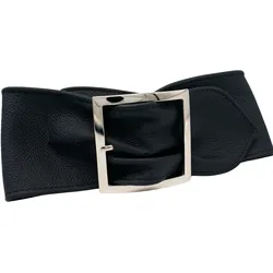 Taillengürtel ANNAMATONI, Damen, Gr. 85, blau, Leder, unifarben, modisch,feminin,elegant, Gürtel, aus weichem genarbtem Leder