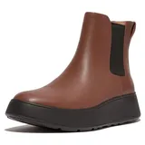 original brands FITFLOP FitFlop F-Mode Leather Flatform Chelsea Boots BROWN 37