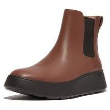 original brands FITFLOP FitFlop F-Mode Leather Flatform Chelsea Boots BROWN 37