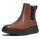 original brands FITFLOP FitFlop F-Mode Leather Flatform Chelsea Boots BROWN 37