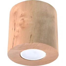 Sollux Deckenleuchte ORBIS 1xGU10 10W Holz 10x10x10cm Sollux Lighting