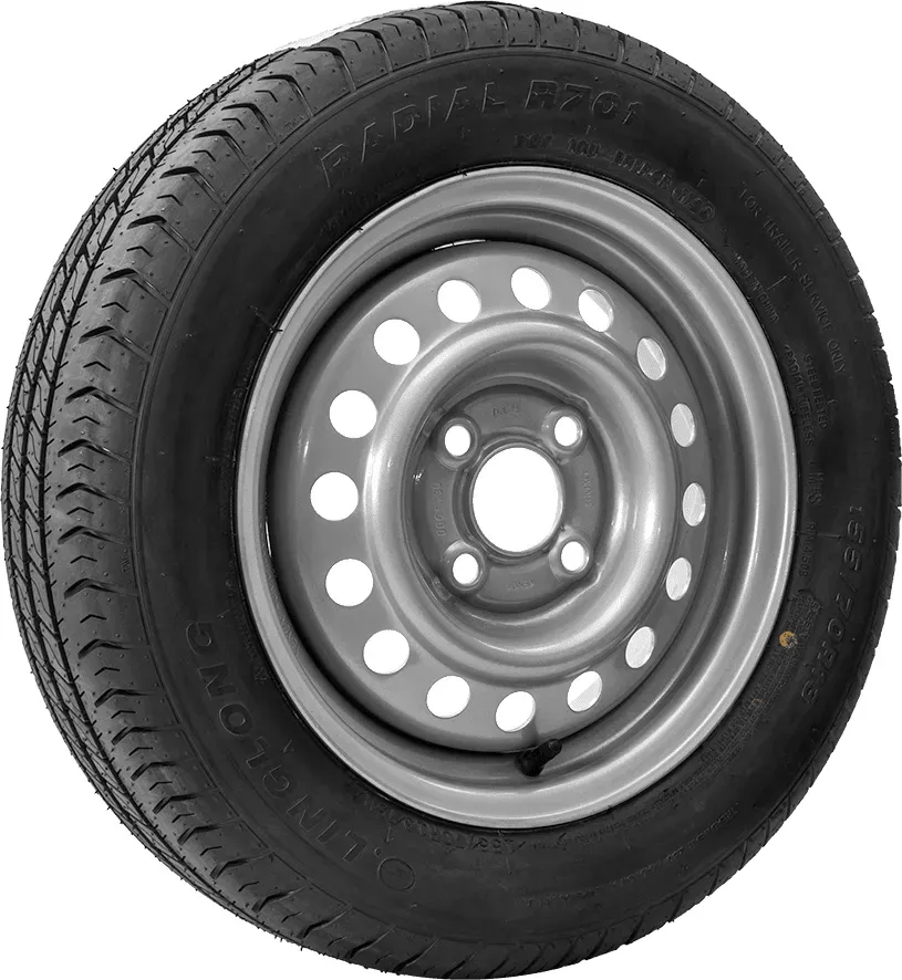 Anhängerrad REIFEN LINGLONG 155/70 R13 75N FELGE KENDA 4Jx13H2 4x100 ET:30