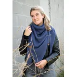 Knit Factory - Dreiecksschal Coco - Damen Strickschal mit Wolle - Umschlagtuch für den Herbst und Winter - Winterschal - Dreieckstuch - Hochwertige Qualität - XXL Schal - 190 x 85 cm - Baked Apple - 190x85 cm