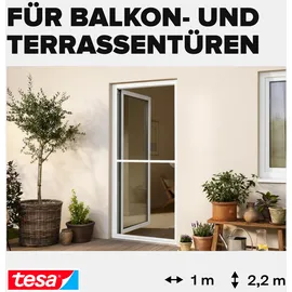 Tesa Insektenschutz Alu COMFORT für Türen 100 x 220 cm Weiß