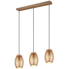 Trio Bidar 3-flg. ⌀15 cm braun Holz, Metall