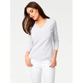 Heine V-Pullover Weiß 36