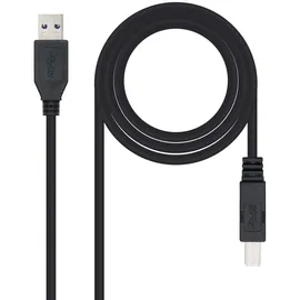 NANOCABLE USB-A auf USB-B 2 m Schwarz