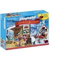 PLAYMOBIL Adventskalender 9264 Wichtelwerkstatt mit funktionsfähiger Laterne, weihnachtlichen Figuren und Zubehörteilen, Ab 4 Jahren