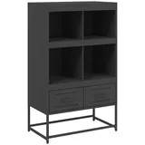 vidaXL Highboard Schwarz 68,5x39x111,5 cm Stahl