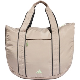 adidas Women's Yoga Tote Bag Tasche, Wonder Beige/Semi Green Spark/Carbon - Einheitsgröße