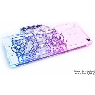 Alphacool Eisblock Aurora Acryl GPX-A Radeon RX 6800/6800XT/6900XT Reference mit Backplate, GPU Wasserkühler