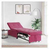 vidaXL Schlafsofa Weinrot 194 x 67 x 82 cm Samt,