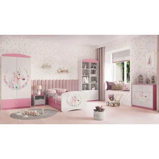 99rooms Dreams XXV Kinderzimmer-Set Weiß Rosa 70x140 cm