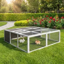 My Animal Freilaufgehege MH-06  XXL 70 x 70 x 80 cm Grau