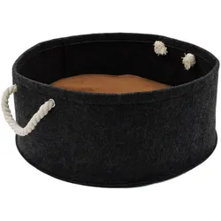 Katzenbett Hundebett aus Filz - Hundekorb Katzenkorb Schlafplatz 41x18 cm