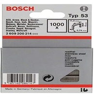 Bosch Professional Typ 53 Tacker-Klammern 6x11.4mm, 1000er-Pack 2609200214