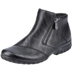 Winterboots RIEKER, Damen, Gr. 38, schwarz, Lederimitat, sportlich, Schuhe Boots, in sportlicher Optik