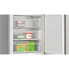 Bosch Serie 4 KGN492IAF Kühl-Gefrierkombination (440 l, 2030 mm hoch, Edelstahl)
