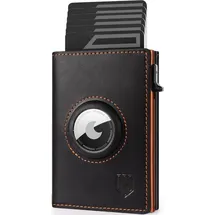 luxuskollektion DODENSHA MagSnap Wallet Herren Geldbörse schwarz