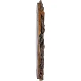 vidaXL Wandspiegel 60 cm Teak Rund