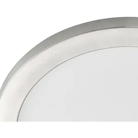 PRIOS Aureka 1 flammig rund grau Aluminium