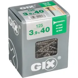 SPAX GIX-B Trockenbauschraube Phosphatiert schwarz, 3.9x40 mm, 125 Stück, 4891170390407