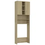 vidaXL Waschmaschinenschrank Sonoma-Eiche 64x25,5x190 cm