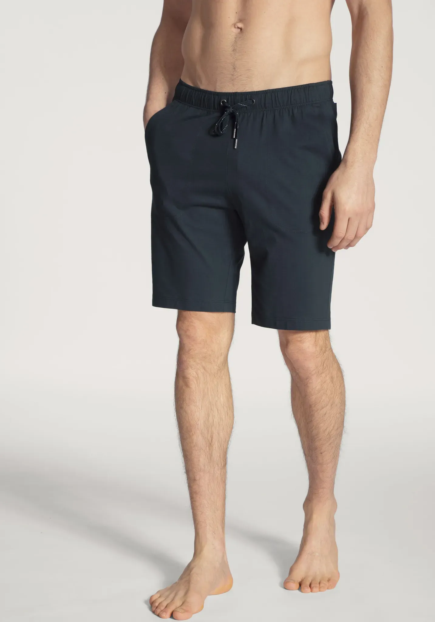 CALIDA Bermudas »Remix Basic Sleep«, mit geöstem Tunnelzugbund mit Jerseykordel CALIDA dark sapphire S (46/48)