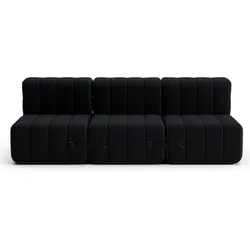 Curt Modulsofa mit Lehne SERA Schwarz
