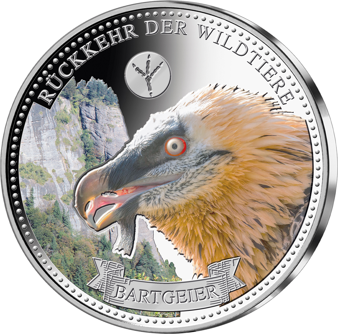6er-Feinsilber-Komplett-Satz „Die Rückkehr der Wildtiere in Deutschland“