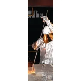 JUTEC Hitzeschutzhandschuhe 5-Finger Universalgröße gelb/silber m.alumin.Preox-Aramid