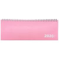 Adina 2026 ADINA Tischquerkalender 1W/1S Kartondeckel Schreibtischkalender Tischkalender 30x10cm