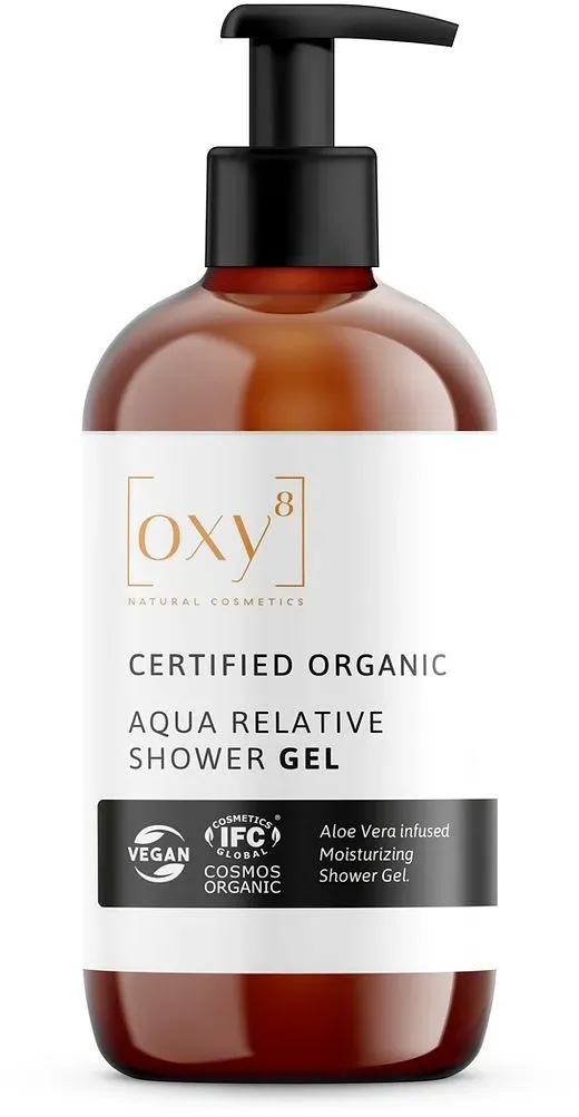 oxy8 Naturkosmetik Aqua Relative Shower GEL – Pflegendes Duschgel. Beruhigt Hautprobleme Duschgel 250 ml Unisex