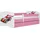 raumhirsch furniture Kinderbett Rennwagen 80 x 180 cm Holzwerkstoff rosa