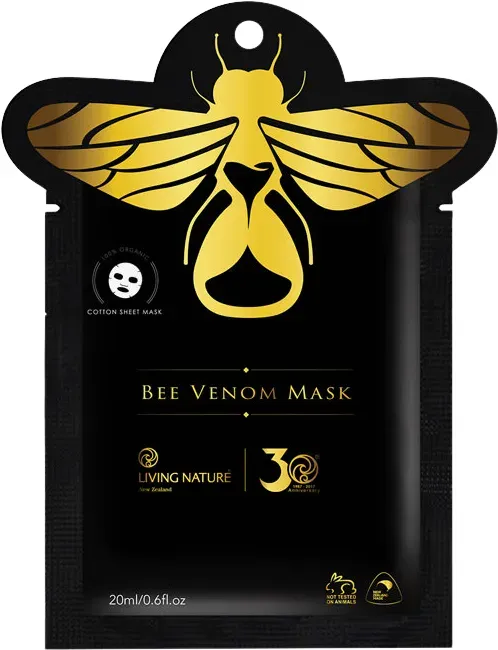 Living Nature Gesichtsmaske (Vlies) mit Bienengift (Bee Venom)