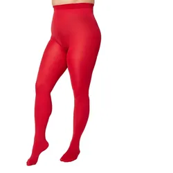 Strumpfhose plus size MS-162 - Rot - XXL