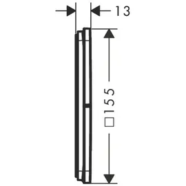 Hansgrohe ShowerSelect Comfort Q Ventil, Unterputz, 3 Verbraucher, Soft Edge Rosette, 15587340