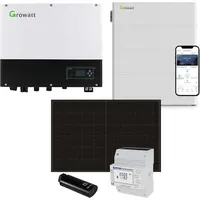Growatt 10kWp PV Komplettanlage mit Glas Glas Modulen und