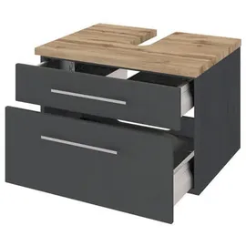 Held Waschbeckenunterschrank Davos 60 x 41 x 47 cm Grau