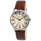 Excellanc Quarzuhr 2900268 Excellanc Herrenuhr mit Band aus Lederimitat