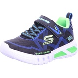 SKECHERS Jungen Flex-glow-90542l Sneaker, Schwarz Black Blue Lime Bblm, 28 EU